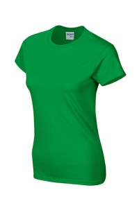 Gildan 愛爾蘭綠色 167 短袖女圓領T恤 76000L 女圓領tee T恤批發 女T恤印字 T恤價格  t-shirt10